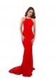 Sleeveless High Neck Open Back Lace Mermaid Evening Dress Online