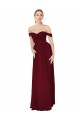 Sleeveless Off the Shoulder Soft Chiffon Mermaid Formal Dress Online