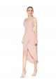 Sleeveless Spaghetti Straps V-Back Stretch Crepe Mermaid High Low Evening Dress Online