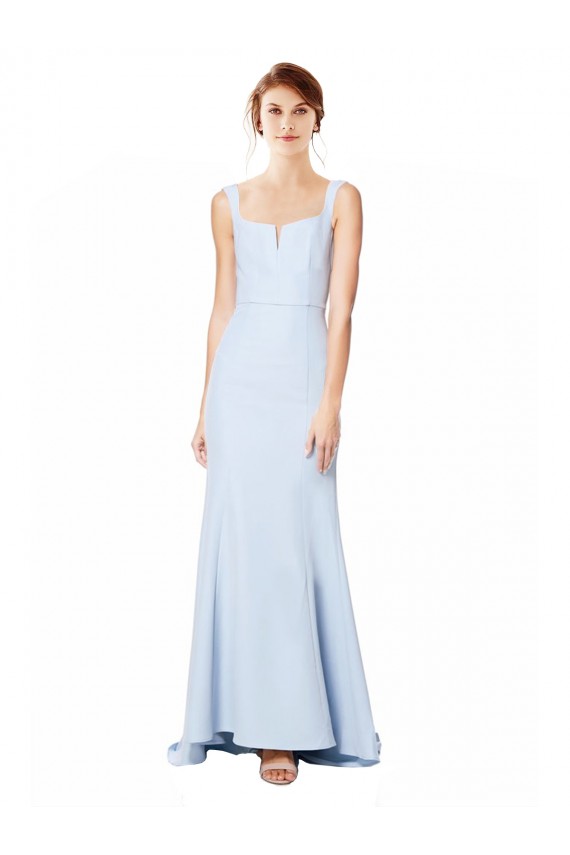 Sleeveless Spaghetti Straps Stretch Crepe Mermaid Formal Dress Online
