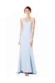 Sleeveless Spaghetti Straps Stretch Crepe Mermaid Formal Dress Online