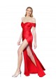 Sleeveless Off the Shoulder Stretch Satin Mermaid Formal Evening Dress Online