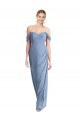 Sleeveless Off the Shoulder Low Back Soft Chiffon Mermaid Semi Formal Evening Dress Online