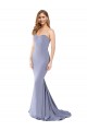 Sleeveless Smoke Blue Sweetheart Low Back Stretch Crepe Mermaid Formal Evening Dress Online