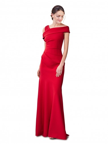 Sleeveless Stretch Crepe Mermaid Formal Evening Dress Online