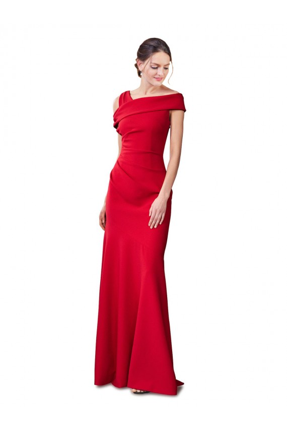 Sleeveless Stretch Crepe Mermaid Formal Evening Dress Online