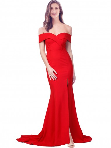 Sleeveless Sweetheart Stretch Crepe Mermaid Evening Dress Online