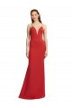 Sleeveless Spaghetti Straps Open Back Stretch Crepe Mermaid Formal Evening Dress Online