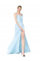 Sleeveless High Neck Stretch Satin Mermaid Formal Evening Dress Online