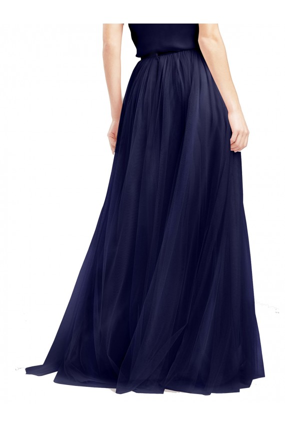Sleeveless Halter Neck Tulle A-Line Semi Formal Evening Dress Online