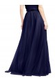 Sleeveless Halter Neck Tulle A-Line Semi Formal Evening Dress Online