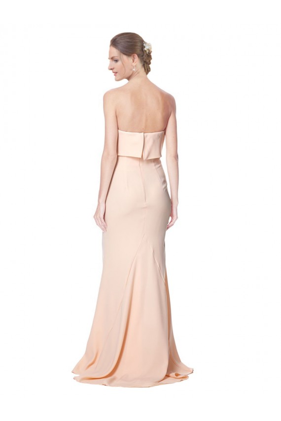 Sleeveless Strapless Stretch Crepe Mermaid Black Tie Evening Dress Online