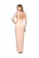 Sleeveless Square Neck Stretch Crepe Sheath Formal Evening Dress Online