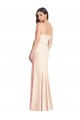 Sleeveless Spaghetti Straps Stretch Crepe Trumpet Semi Formal Evening Dress Online
