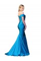 Sleeveless Off the Shoulder Satin Mermaid Formal Evening Dress Online