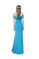 Sleeveless Off the Shoulder Stretch Crepe Sheath Formal Dress Online