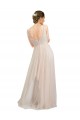 Sleeveless Scoop Neck Open Back Tulle A-Line Semi Formal Evening Dress Online