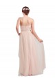 Sleeveless Pink Sweetheart Tulle A-Line Evening Dress Online