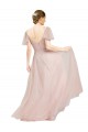 Flutter Sleeves V-Neck Tulle A-Line Formal Dress Online