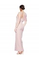 Sleeveless One Shoulder Low Back Stretch Crepe Sheath Formal Evening Dress Online