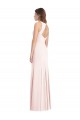 Sleeveless Bateau Neck Open Back Stretch Crepe Semi Formal Evening Dress Online