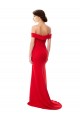 Sleeveless Off the Shoulder Stretch Crepe A-Line Evening Dress Online