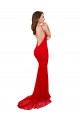 Sleeveless High Neck Open Back Lace Mermaid Evening Dress Online