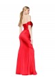 Sleeveless Off the Shoulder Stretch Satin Mermaid Formal Evening Dress Online