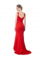 Sleeveless Red Sweetheart Stretch Crepe Mermaid Formal Evening Dress Online