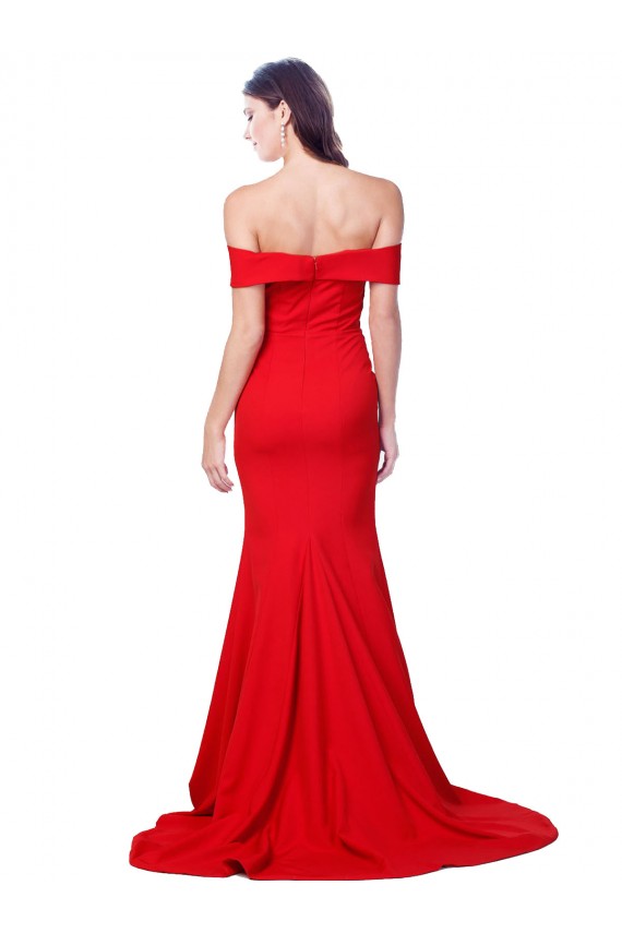 Sleeveless Sweetheart Stretch Crepe Mermaid Evening Dress Online