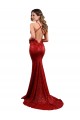 Sleeveless V-Neck Low Back Sequin Mermaid Evening Dress Online
