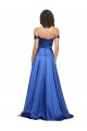 Sleeveless Off the Shoulder Stretch Satin A-Line Formal Evening Dress Online