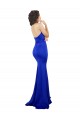 Sleeveless Royal Blue Sweetheart Low Back Stretch Crepe Mermaid Formal Evening Dress Online