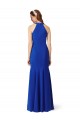 Sleeveless Royal Blue V-Neck Stretch Crepe Mermaid Formal Evening Dress Online
