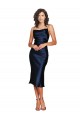 Sleeveless Spaghetti Straps Silky Satin Sheath Formal Evening Dress Online