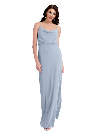 Sleeveless Spaghetti Straps V-Back Stretch Crepe Sheath Formal Evening Dress Online