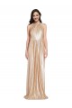 Sleeveless Halter Neck Sequin Sheath Formal Evening Dress Online
