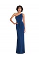 Sleeveless One Shoulder Spandex Sheath Semi Formal Evening Dress Online