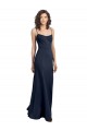 Sleeveless High Neck Low Back Stretch Crepe Sheath Formal Dress Online