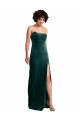 Sleeveless Strapless Low Back Stretch Velvet Sheath Black Tie Evening Dress Online