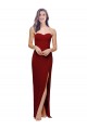 Sleeveless Sweetheart Low Back Stretch Crepe Sheath Evening Dress Online