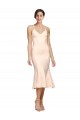 Sleeveless V-Neck Low Back Stretch Crepe Sheath Evening Dress Online