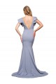 Sleeveless Round Neck V-Back Stretch Crepe Mermaid Formal Evening Dress Online
