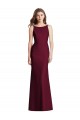 Sleeveless Bateau Neck Open Back Stretch Crepe Trumpet Semi Formal Evening Dress Online