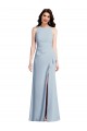 Sleeveless Halter Neck Stretch Crepe Trumpet Formal Dress Online