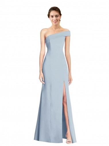 Sleeveless Off the Shoulder Stretch Crepe Trumpet Formal Evening Dress Online
