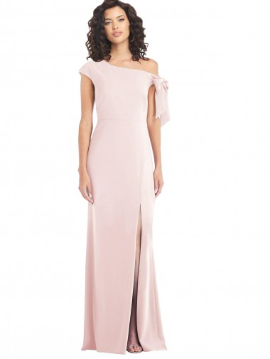 Cap Sleeves Off the Shoulder Stretch Crepe Trumpet Formal Evening Dress Online