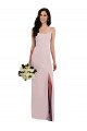 Sleeveless Spaghetti Straps V-Back Stretch Crepe Trumpet Formal Evening Dress Online