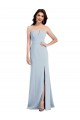 Sleeveless V-Neck Low Back Stretch Crepe Trumpet Evening Gown Online