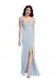 Sleeveless Strapless Low Back Stretch Crepe Trumpet Evening Dress Online